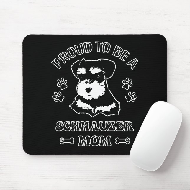 Mousepad Orgulho De Ser Uma Mãe Schnauzer (Com mouse)