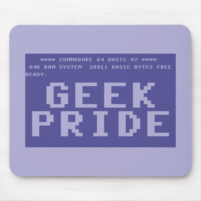 Mousepad Orgulho do geek do comodoro 64 (Frente)
