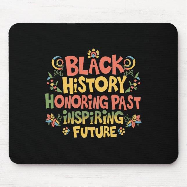 Mousepad Orgulho do Mês da História Negra (Frente)