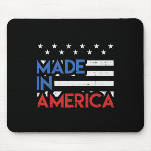 Mousepad Orgulho Feito Na América Fofa Nascido Nos EUA 4 De
