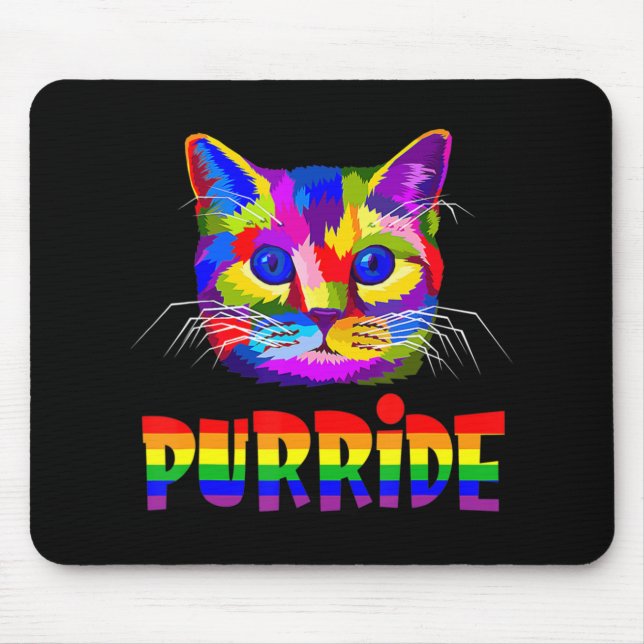 Mousepad Orgulho gay para Mulheres Homens GGBT Pai Gift Pur (Frente)