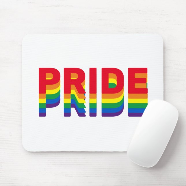 Mousepad Orgulho lgbtq lgbtq gay arco-íris cores retro (Com mouse)