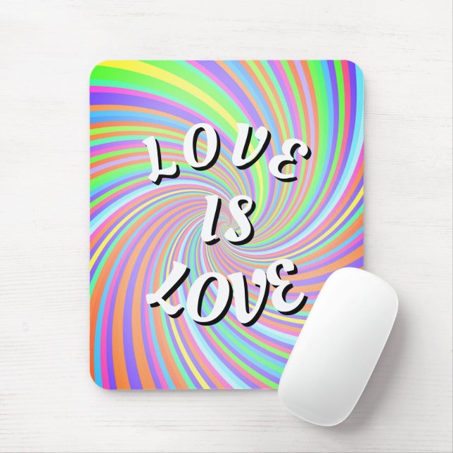 Mousepad Orgulho Love Is Love (Com mouse)