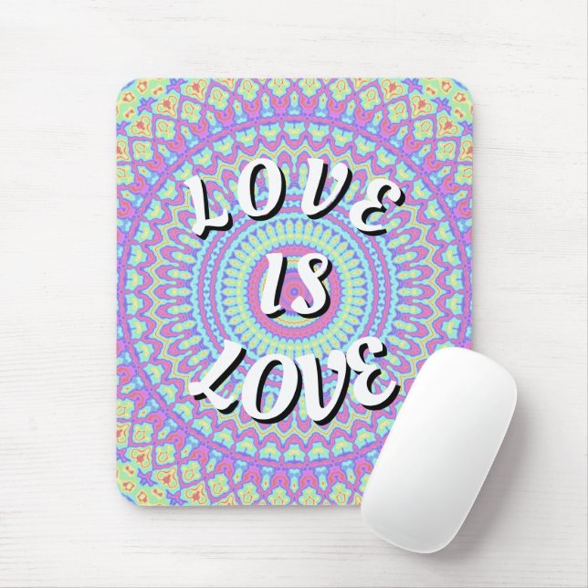 Mousepad Orgulho Love Is Love (Com mouse)