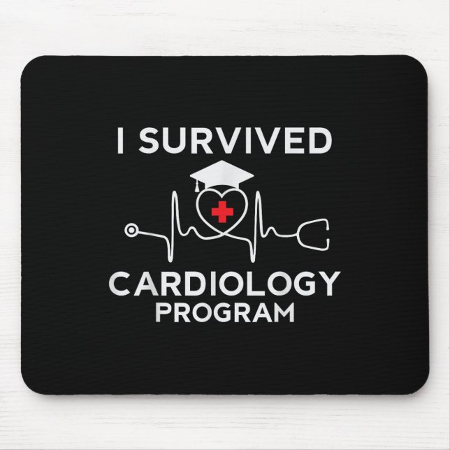 Mousepad Orgulho-me de Sobreviver ao Programa de Cardiologi (Frente)