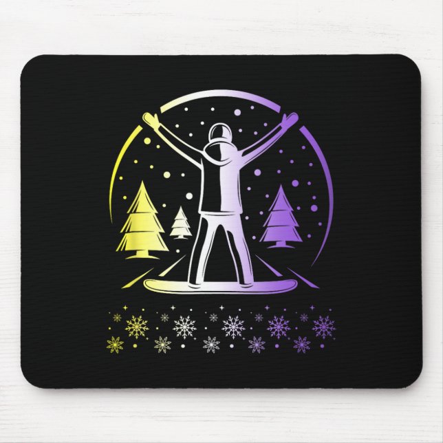 Mousepad Orgulho Não Binário Subtil Lgbtq En (Frente)