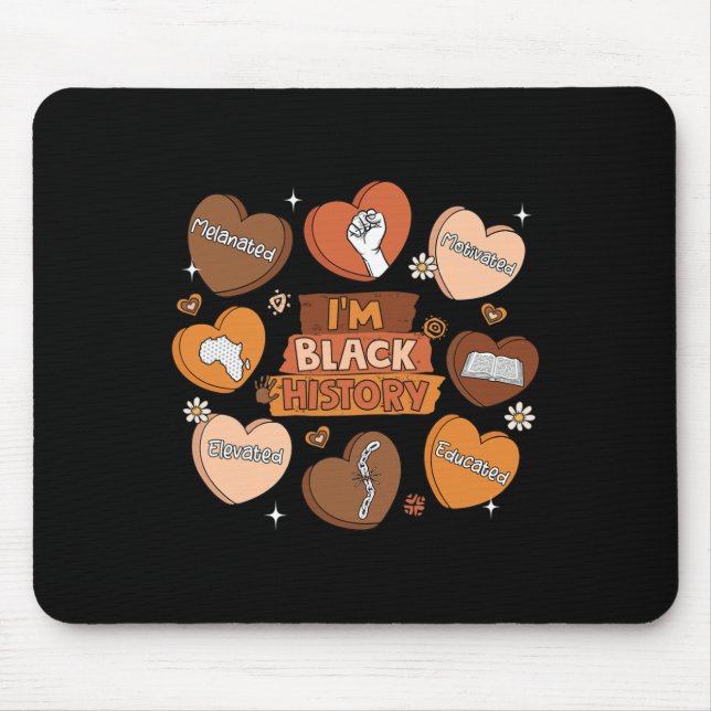 Mousepad Orgulho Negro Melanizado Elevado e Motivado (Frente)
