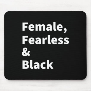 Mousepad Orgulho Negro Para Mulheres Femininas Destemidas e