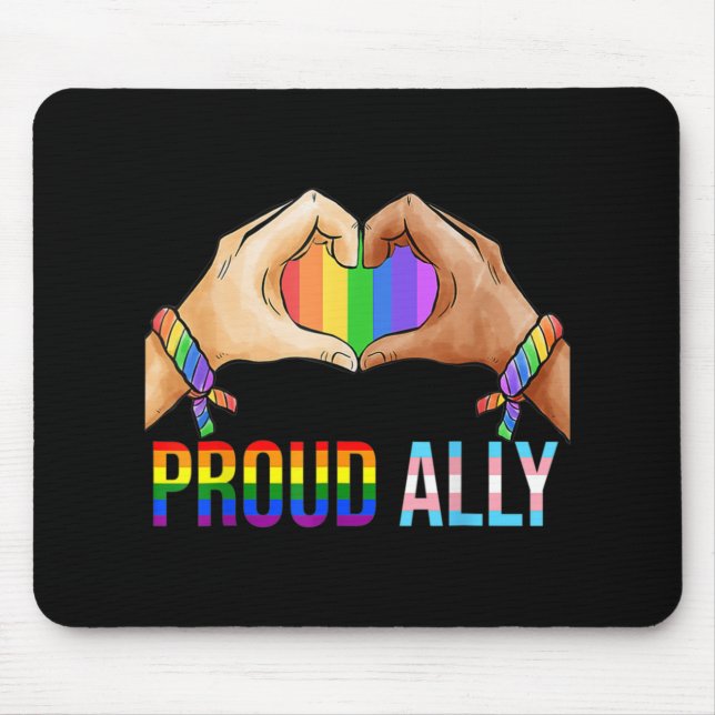 Mousepad Orgulho Orgulho LGBT Sinalizador Transgênero Gay L (Frente)