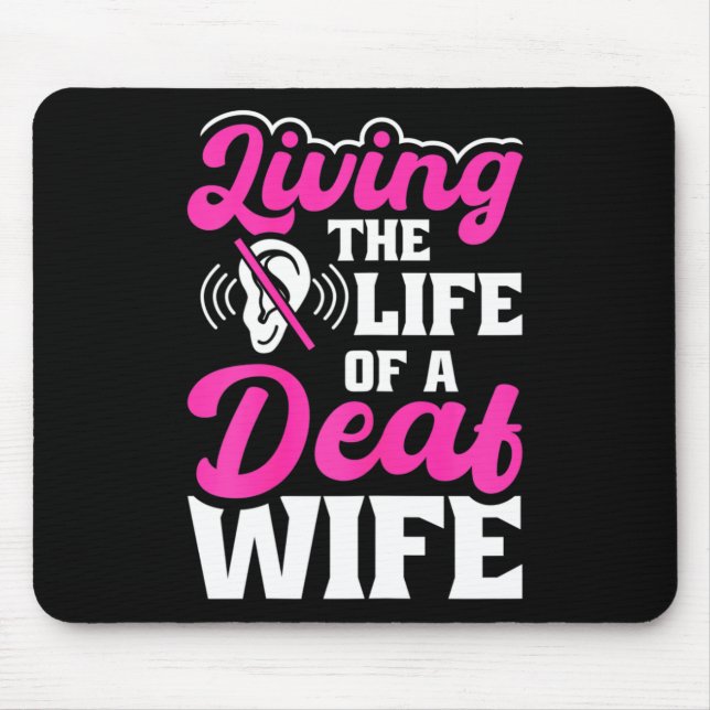 Mousepad Orgulho Surdo Aumentando Perda de Consciência Surd (Frente)