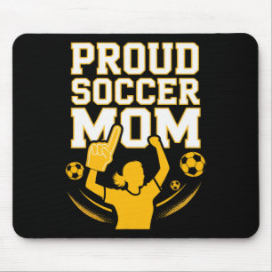 Mousepad Orgulhosa Mãe de Futebolista Fã Alegre Apoio para