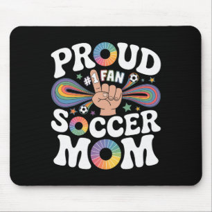 Mousepad Orgulhosa Mãe de Futebolista Fã Alegre de Apoio às