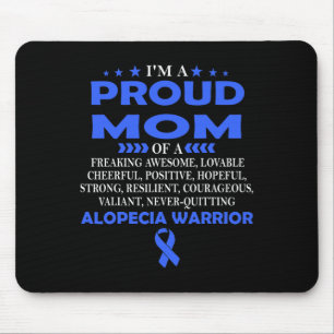 Mousepad Orgulhosa Mãe Do Guerreiro Alopecia T