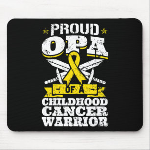 Mousepad Orgulhosa Opa Da Consciência Do Guerreiro Cancer D