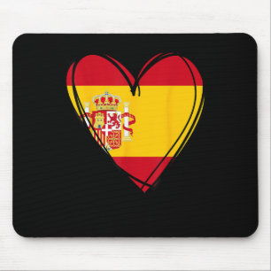 Mousepad Orgulhoso Menino Menina Tia Pai Mãe Espanha Bandei