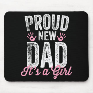 Mousepad Orgulhoso Novo Pai É Uma Menina Presentes Para Fut