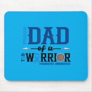 Mousepad Orgulhoso Pai De Um Guerreiro T1d Conscientização 