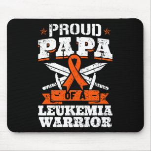 Mousepad Orgulhoso Papa de Leucemia, Pai de consciência