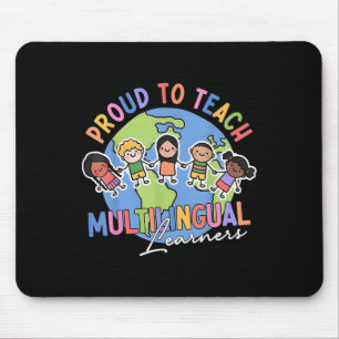 Mousepad Orgulhoso Por Ensinar Alunos Multilíngues De Volta