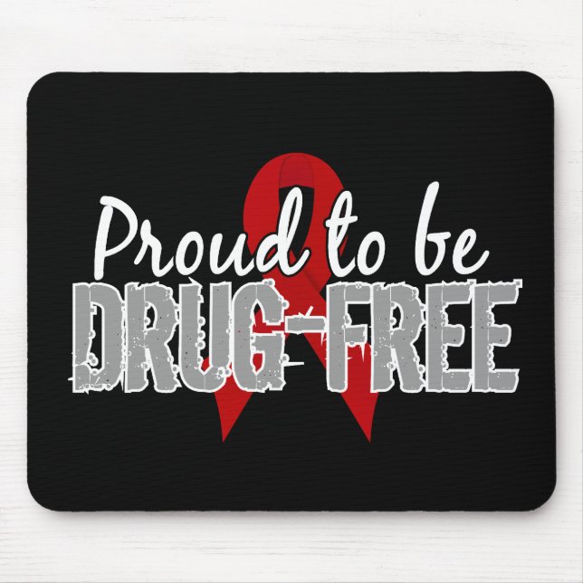 Mousepad Orgulhoso ser droga livre (Frente)