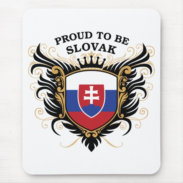 Mousepad Orgulhoso ser eslovaco (Frente)