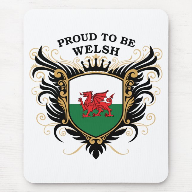 Mousepad Orgulhoso ser Galês (Frente)