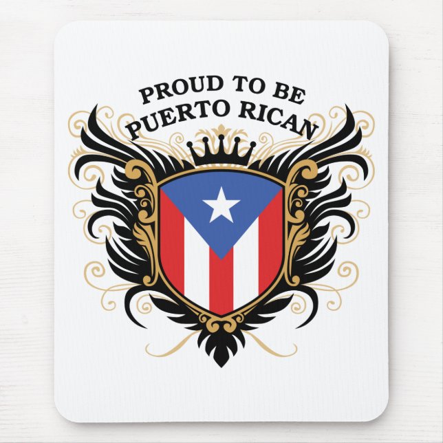 Mousepad Orgulhoso ser porto-riquenho (Frente)