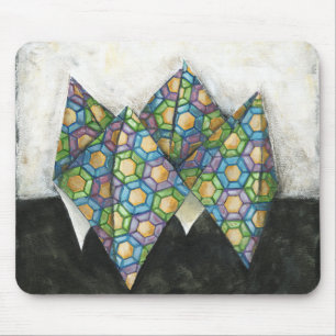 Mousepad Origami Fortune Teller em Papel Geométrico