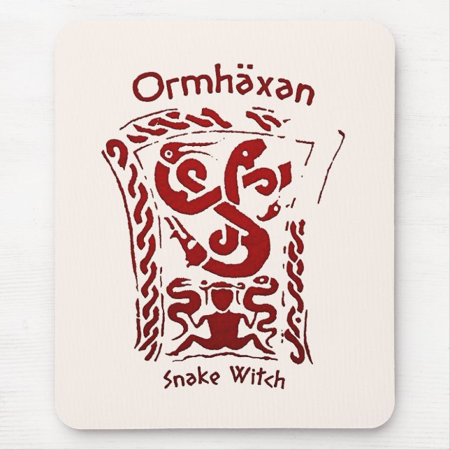 Mousepad Ormhäxan Cobra Witch Rune (Frente)