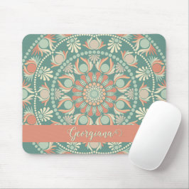 Mousepad Ornamentado Personalizado - Sage e Sand Mandala