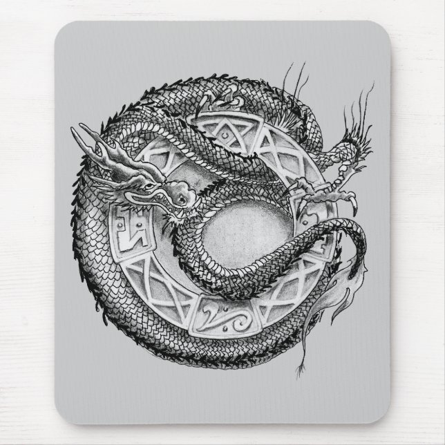Mousepad Ornamental do dragão (Frente)