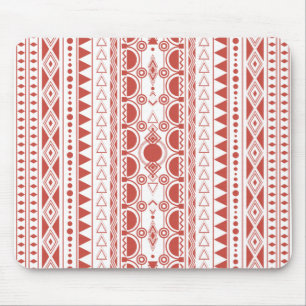 Mousepad Ornamento Boêmio 30122020 Vermelho Escuro