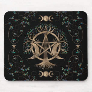 Mousepad Ornamento da Lua do Pentagrama