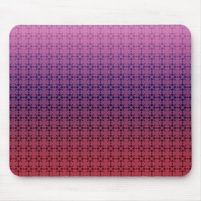 Mousepad Ornamento floral, gradiente (Frente)