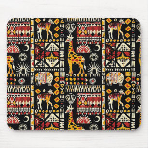 Mousepad Ornamento tradicional étnico africano, patenteamen