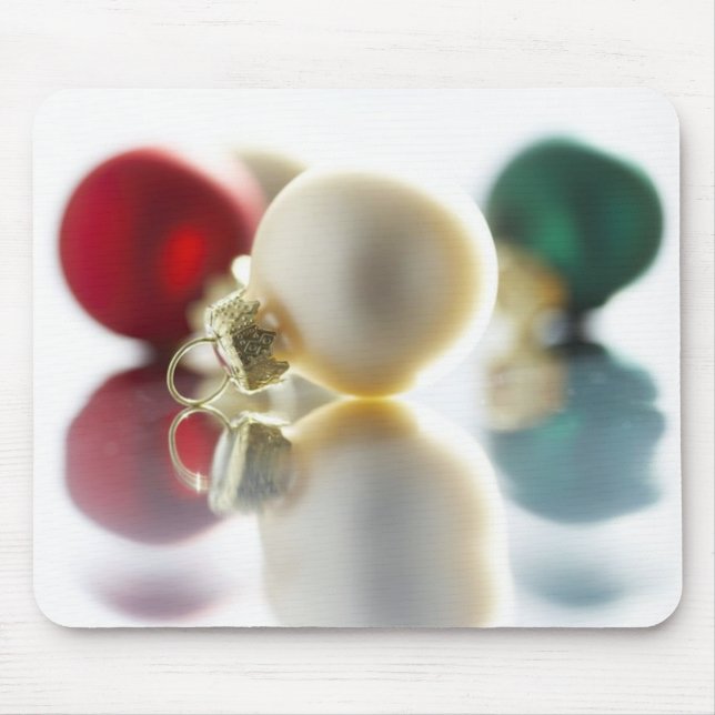 Mousepad Ornamentos Coloridos de Árvores (Frente)