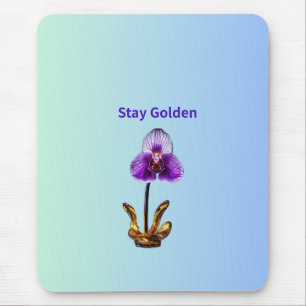 Mousepad Orquídea Dourada Duradoura