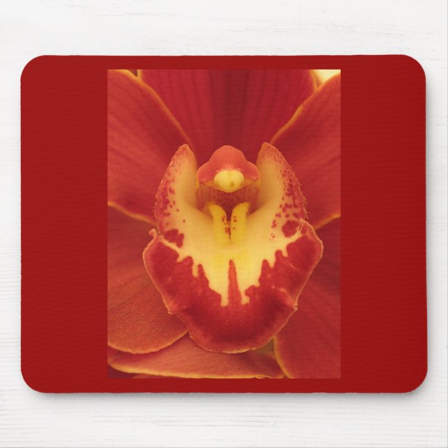 Mousepad Orquídea vermelha (Frente)