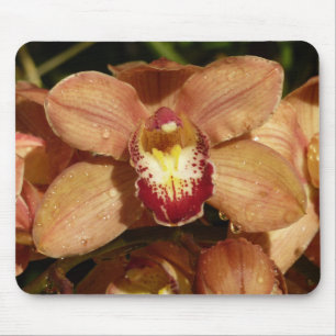 Mousepad Orquídeas de Pêssego com Raindroits Floral