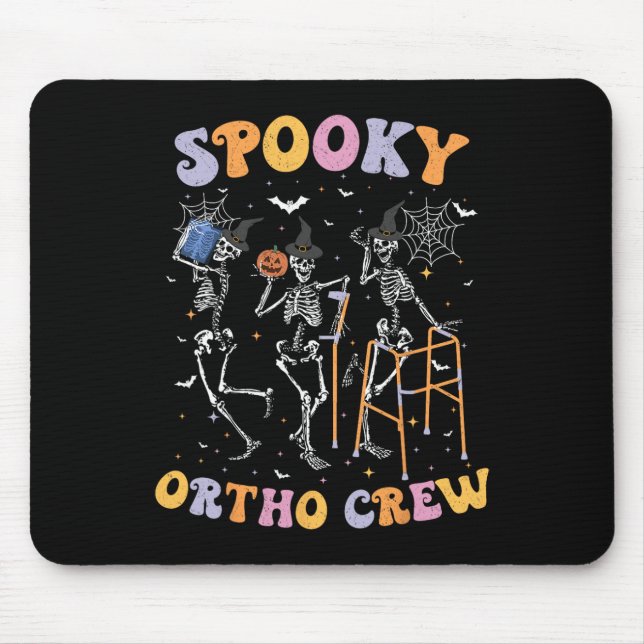 Mousepad Ortho Crew Halloween Dançando Ortopedia Spooky Ske (Frente)
