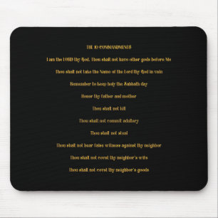 Mousepad Os 10 mandamentos