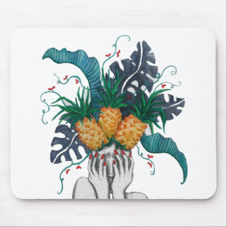 Mousepad Os abacaxis estão em minha cabeça