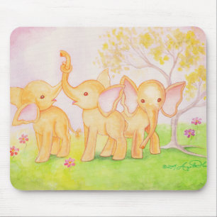 Mousepad Os amigos são maravilhosos--Os elefantes sabem!