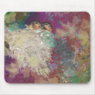 Mousepad Os anos 60 da fantasia da andorinha de celeiro