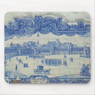 Mousepad Os azulejos de Azulejos que descrevem o Praca