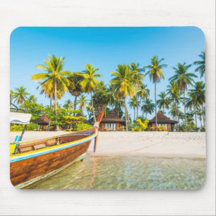 Mousepad Os bungalows da estância turística na praia