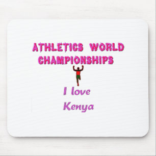 Mousepad Os Campeões Atléticos do Mundo do Quénia.