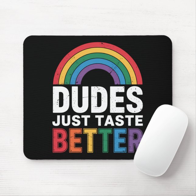 Mousepad Os Caras São Mais Saborosos Presente Engraçado Org (Com mouse)