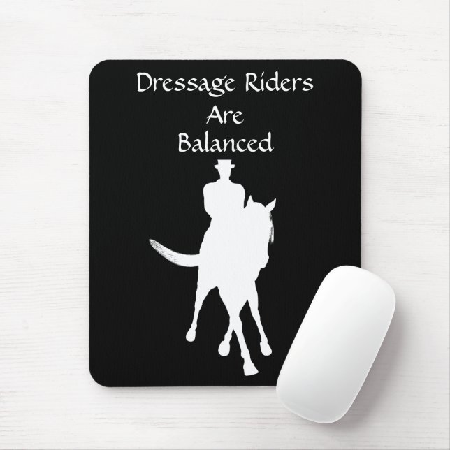 Mousepad Os Cavaleiros De Dressage São Cavalos Equilibrados (Com mouse)
