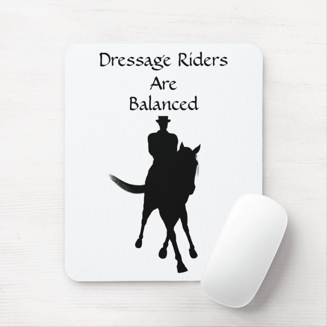 Mousepad Os Cavaleiros De Dressage São Cavalos Equilibrados (Com mouse)